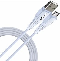 pTron Solero M241 2.4A Micro USB Data & Charging Cable 1-Meter Long (White)