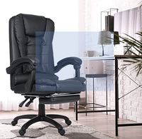 Green Soul Urbane Premium Leatherette Office Chair, High Back Ergonomic Home Office Executive Chair with Spacious Cushion Seat, Footrest & Heavy Duty Nylon Base (Black)