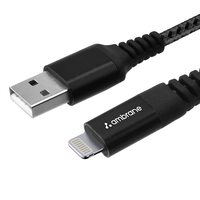 Ambrane BCL-15 Lightning Cable for Smartphone (1.5m Black)