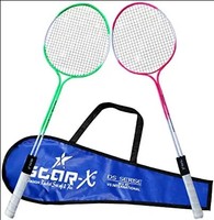 StarX Multi-Shaft Steel Badminton Racquet Set, Adult G4 - 3 3/4-inch (Multicolor)