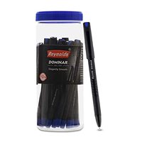 Prime early deal - Reynolds DOMINAR BP 20 CT JAR - BLUE Ball Pen I Lightweight Ball Pen With Comfortable Grip for Extra Smooth Writing I School and Office Stationery