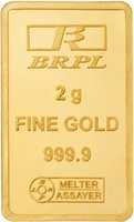 Bangalore Refinery 2 g Bar 24 (9999) K 2 g Gold Bar