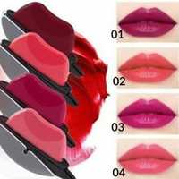 VBA Korean StyleLip Shape Apple Design Waterproof Lipstick Matte Pack of 4  (MULTICOLOR, 20 g)



