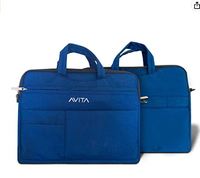 (apply 65% coupon ) AVITA laptop bag/Compatible for all laptops up to 14 inch | Laptop sleeve | Splash-proof laptop case | highly durable laptop bag cum sleeve case | 3-in-1 Laptop Sleeve | Dark Grey