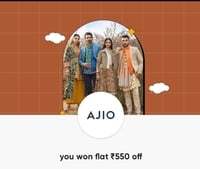 Cred JACKPOT: Chance to win ₹550 off on ₹1899 on AJIO