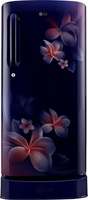 LG 190 L Direct Cool Single Door 4 Star Refrigerator with Base Drawer (Blue Plumeria, GL-D201ABPY)