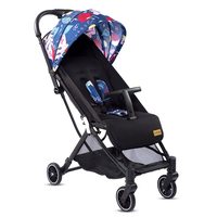 LuvLap Urbane Baby Stroller/Pram with 5 Point Safety Harness, Easy Fold, Extended Canopy, Multi Level Recline, Looking Window, Easy Assembly, 6 Month + (Multicolor Printed)