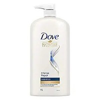 Dove Intense Repair Shampoo 1 L, Repairs Dry and Damaged Hair, Strengthening Shampoo for Smooth & Strong Hair - Mild Daily Shampoo for Men & Women