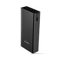 URBN 20000 mAh 20W Super Fast Charging Metal Power Bank | Type C PD (Input& Output) | QC 3.0 Dual USB Output | Two-Way Fast Charging | Type C Cable Included-Black 
