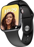 New Launch | CrossBeats Ignite S5 Advanced AI ENC BT Calling Smartwatch, 1.96” Super AMOLED Anti-Glare Screen, Always on Display, SnapCharge™ Calculator, 500+ Watch Faces, AI Health Feature-Black