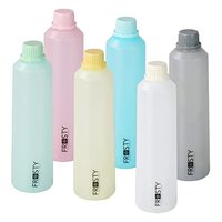 Aquaqlean Frosty Plastic Food Grade Unbelievably Slim & Extreme Light Weight Water Bottle Gift-Set II Used for Gym, School, Office, Travel & Trekking (6 Pieces, 500ml, Multicolour)