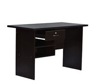 Craftos Jade Engineered Wood Office Table and Study Desk with Locked Drawer (Dark Wenge, Matte Finish)