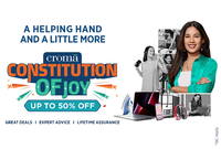 Croma Constitution Of Joy Sale Upto 50% off  + 10% Off With ICICI Credit Card 