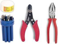VISKO 811 Tools Kit With 8 Blades Combination Screwdriver Set with Tester (9-Pieces), 6 Inch Wire Cutter and 8 Inch CRV Plier Hand Tool Kit  (3 Tools)