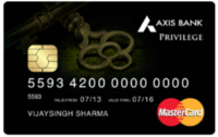 Axis Privilege Credit Card With Zero Joining Fees - Enjoy For 1 Year, Then Close
