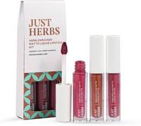 Just Herbs Matte Liquid Lipstick Kit Set Of 3(Raspberry Pink,Cinnamon Spice, Rosewood pink)  (Nudes, 6 ml)