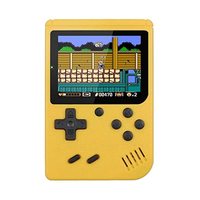 Case Creation Handheld 400 in 1 Sup Game Box Video Game Box with Super Mario,Contra,Turtles and Other 400 Games for Kids Boys Girls Toys Gift Festival Indoor Games (Premium Kids Yellow Video Game)