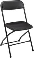 Amazon Brand - Solimo Beni Set of 2 Folding Chair (Black)