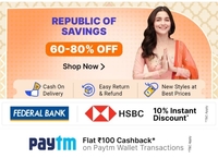 Flipkart Fashion : Republic Of Saving Sale | 60-80% Off | Flat Rs.100 Cashback on Paytm & 10% Off With Federal & HSBC Credit Cards