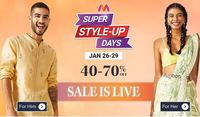  Myntra Super Style Up Days [Jan 26 - 29] - Get 40%- 70% Off & More Offers