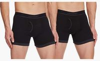 Jockey Men's Super Combed Cotton Rib Solid Boxer Brief with Stay Fresh Properties (Pack of 2)