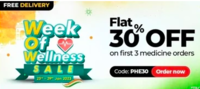 Pharmeasy : Flat 30% off on first 3 medicines orders above Rs.1299 + Rs.150 discount with AU bank cards