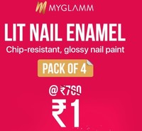  Myglamm Fill Out The Survey And Get 4pc Glossy Nail Paint @ Re 1 Excluding Shipping