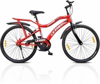 LEADER Baymax 26T IBC MTB cycle With Carrier Single Speed for Men 26 T Mountain Cycle (Single Speed, Red)