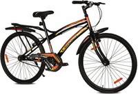 LEADER TURBO 26T IBC Mountain Bicycle/Bike without Gear Single Speed for Men 26 T Mountain Cycle (Single Speed, Black)