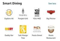 Amazon Smart Dining Get flat 15% off on bill amount. 