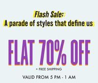Zivame Flash Sale - Flat 70% Off