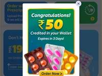 Free Rs.50 in Flipkart Health Plus App Wallet