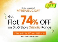  Republic Day Sale - Flat 74% Off on Dr. Ortho's Orthotic Range