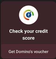 Get Domino's voucher by checking your credit score on Paytm.