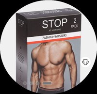 Stop Men's Solid Briefs - Pack of 2

