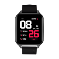 Noise ColorFit Brio Smartwatch with Activity Tracker (38.6mm LCD Display, IP68 Waterproof, Jet Black Strap)