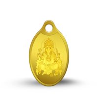 MMTC-PAMP 24k (999.9) 2 gm Ganesha Yellow Gold Coin cum Pendant (Rs.1000 ALL Bank discount + 500 Cashback for prime + CC rewards)