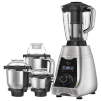 Havells Silencio 500 Watts 4 Jars Juicer Mixer Grinder (HVDC Technology, GHFMGDCX050, Silver/Black)