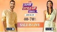 Myntra : Super Style-Up  Upto 70% Off  [ From 26 - 29 January ] 