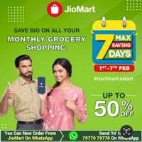 Jio mart - Max Saving days from 1st to 7th Feb