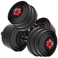 Kore PVC DM 4-40 Kg Dumbbells Set and Fitness Kit for Men and Women Whole Body Workout