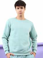 HIGHLANDER Full Sleeve Solid Men Reversible Sweatshirt