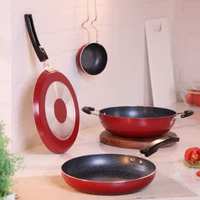 Flipkart SmartBuy 4 pc Non-Induction Bottom Non-Stick Coated Cookware Set  (Aluminium, 4 - Piece)
