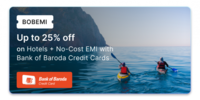 Get up to 25% off + No cost EMI on Hotels with Bank of Baroda Bank Credit Cards!