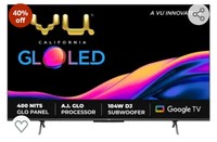 VU 164 cm (65 inches) The GloLED Series 4K Smart LED Google TV  (Grey)