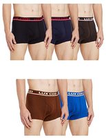 Lux Cozi Men's Cotton Boxers (Pack of 5) (Color & Prints May Vary)