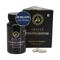 Abnity 60 Billion CFU Probiotics + Prebiotic Fiber Proven to Support Digestive & Immune Health- Account Specific 