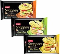 UNIBIC Snappers, Assorted Pack | Potato Crackers | Cream n Onion, Indi Spice, Achari Mango | (Pack of 3), 900g | Potato Biscuits