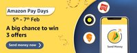 Amazon Pay Days 5-7th Feb Send money & get 2 offers 
