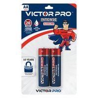 VictorPro Intense AA 2 Pcs Alkaline Battery - Up to 20x Longer Lasting 